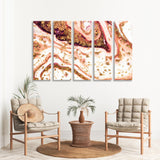 Abstract Golden Swirl Canvas Print SKU 10208