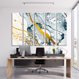 Abstract Smoke and Gold Canvas Print SKU 10202